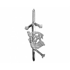 Brand New Scottish Highland Bagpipe Piper Kilt Pin in a Sword Shape.